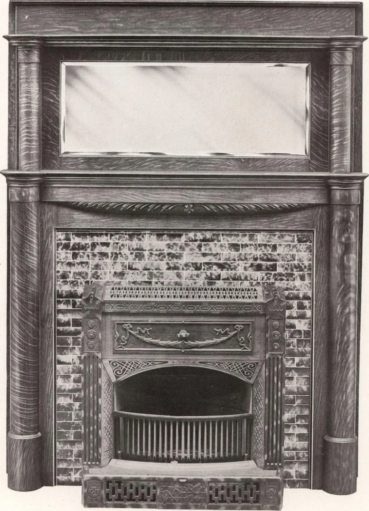 An illustration from Catalogue Aldine Grate & Mantel Company, 1906, leaf 24