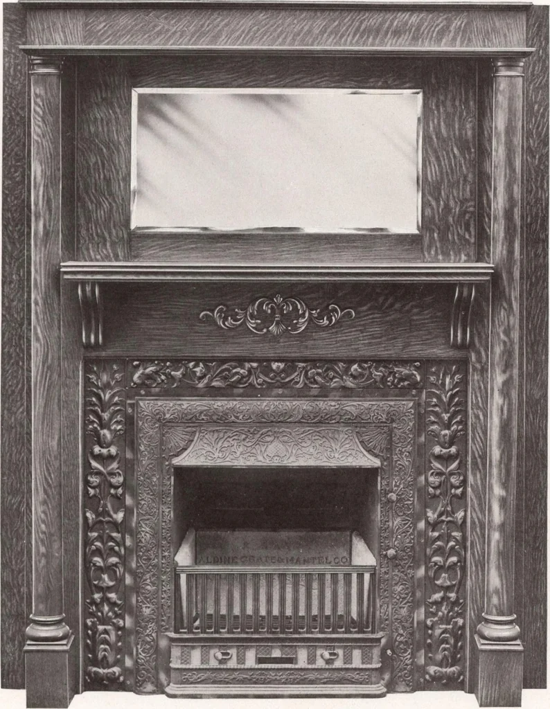 An illustration from Catalogue Aldine Grate & Mantel Company, 1906, leaf 26