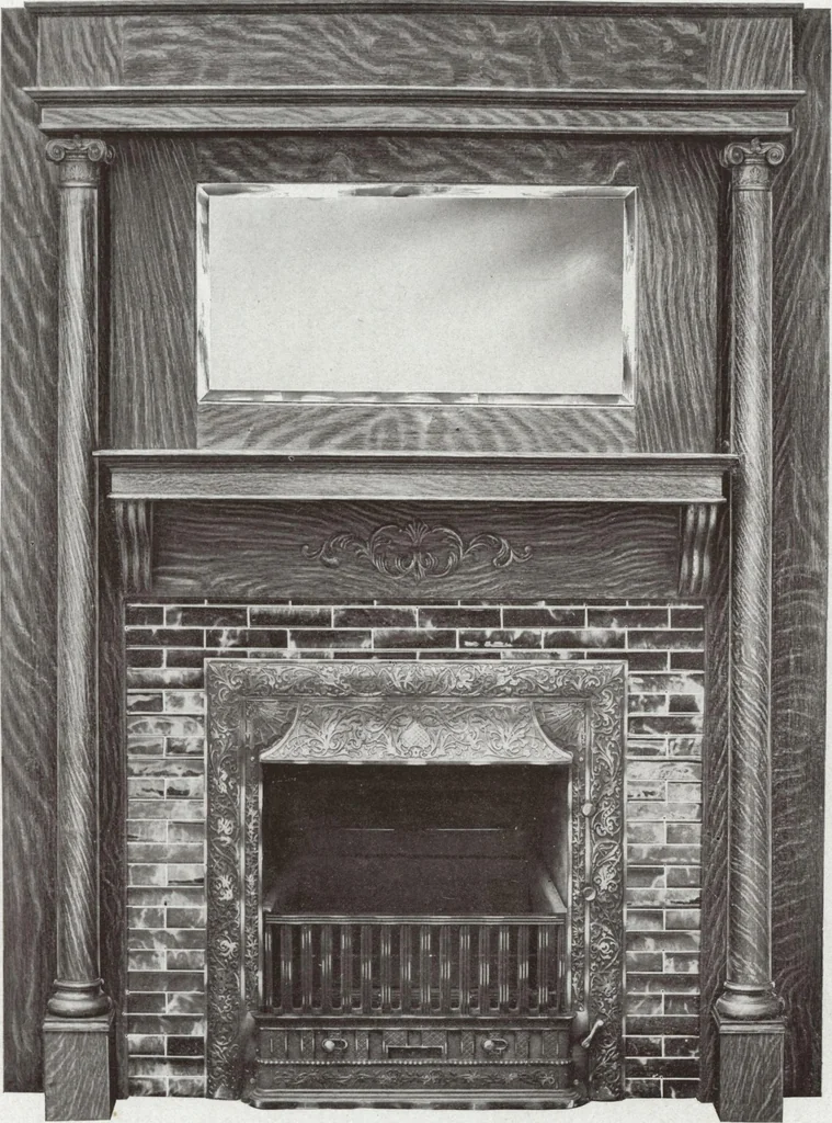 An illustration from Catalogue Aldine Grate & Mantel Company, 1906, leaf 28