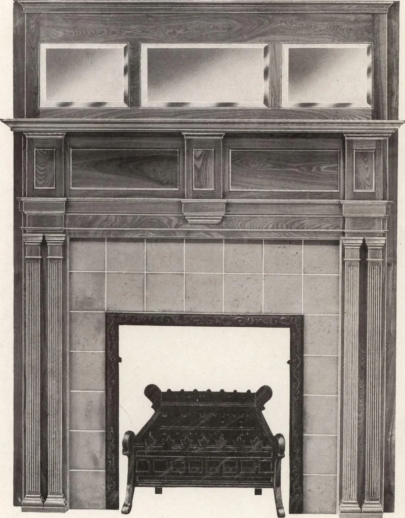 An illustration from Catalogue Aldine Grate & Mantel Company, 1906, leaf 30