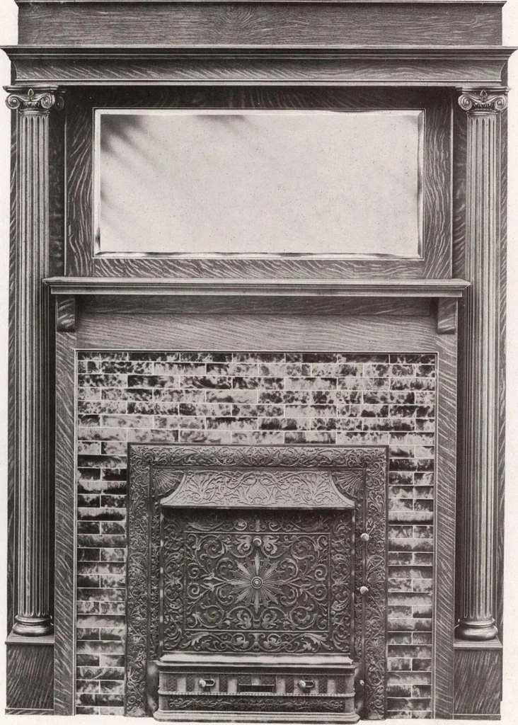 An illustration from Catalogue Aldine Grate & Mantel Company, 1906, leaf 32