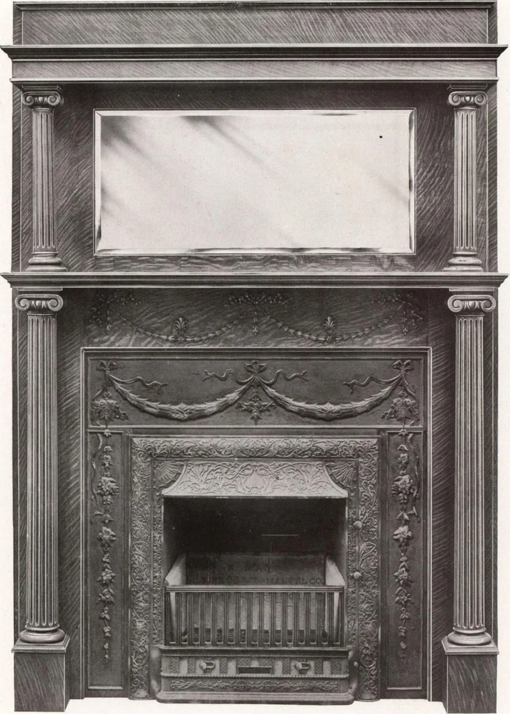 An illustration from Catalogue Aldine Grate & Mantel Company, 1906, leaf 34