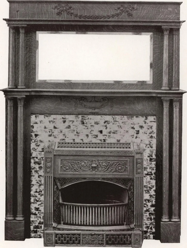 An illustration from Catalogue Aldine Grate & Mantel Company, 1906, leaf 36