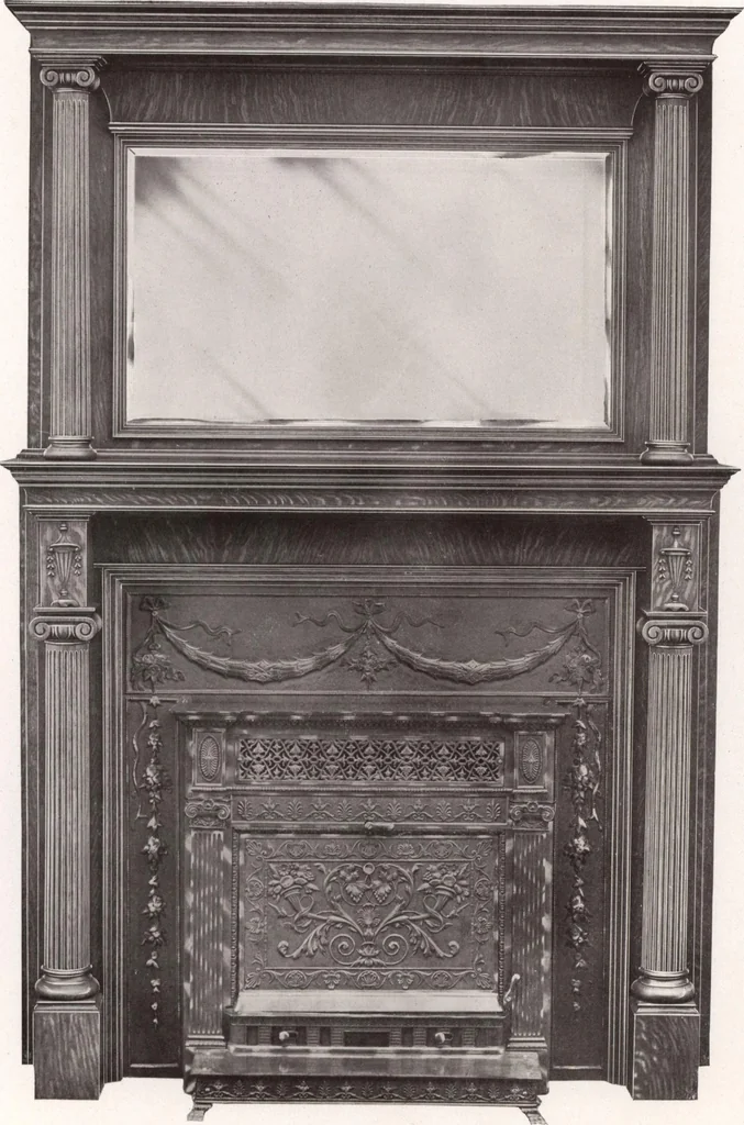 An illustration from Catalogue Aldine Grate & Mantel Company, 1906, leaf 40