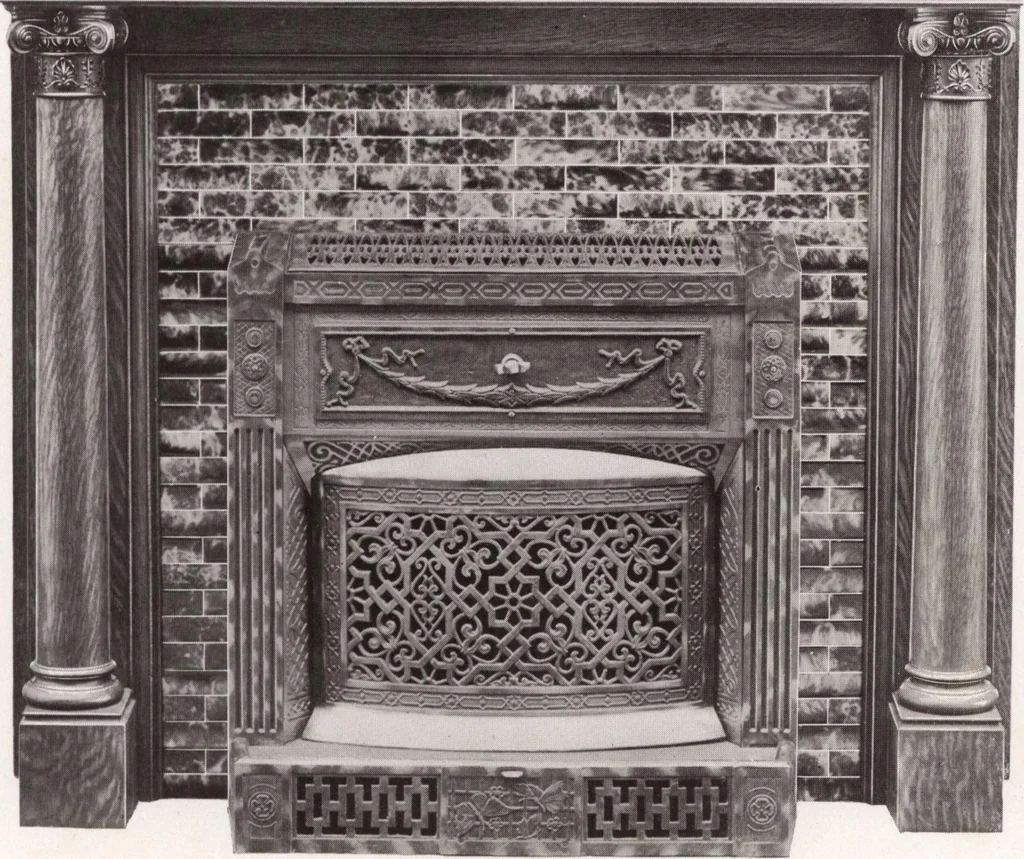 An illustration from Catalogue Aldine Grate & Mantel Company, 1906, leaf 46
