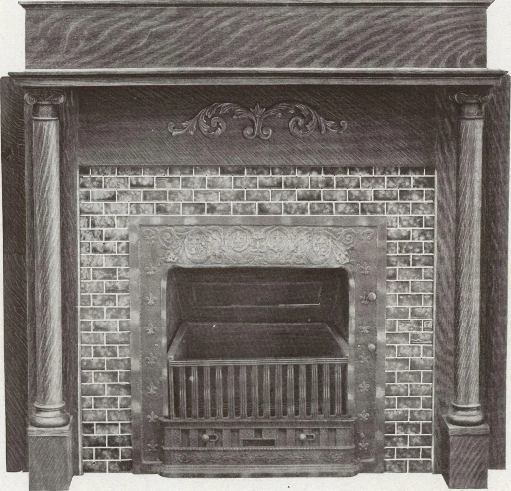 An illustration from Catalogue Aldine Grate & Mantel Company, 1906, leaf 48