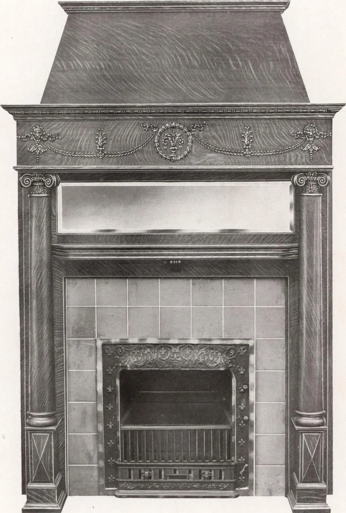 An illustration from Catalogue Aldine Grate & Mantel Company, 1906, leaf 50
