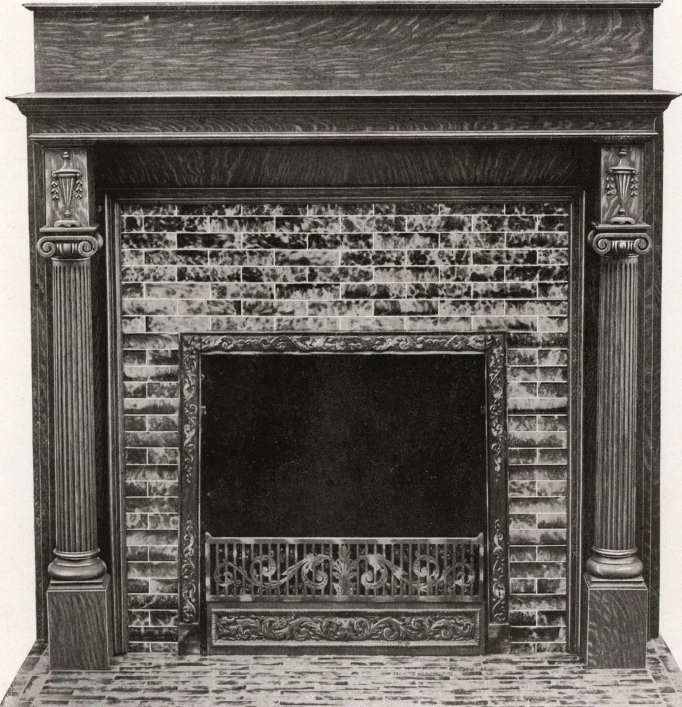 An illustration from Catalogue Aldine Grate & Mantel Company, 1906, leaf 54