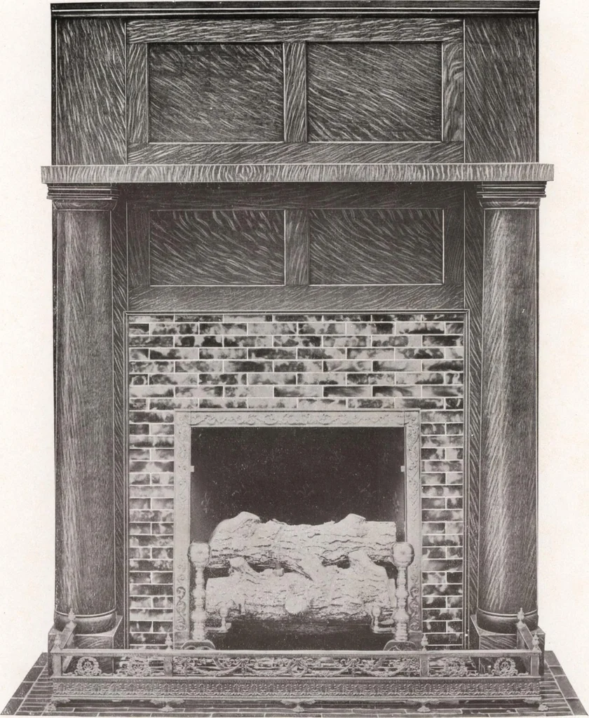 An illustration from Catalogue Aldine Grate & Mantel Company, 1906, leaf 56