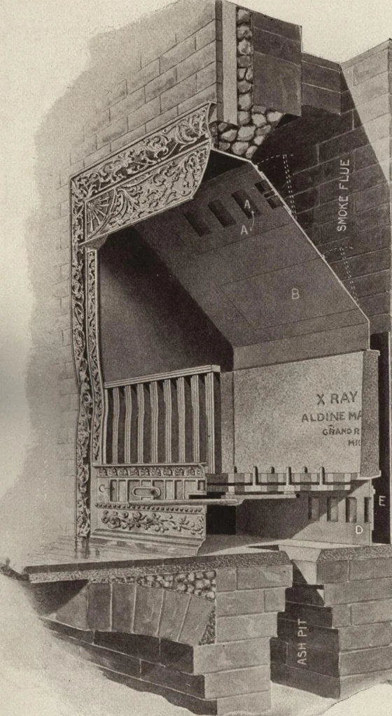 An illustration from Catalogue Aldine Grate & Mantel Company, 1906, leaf 6