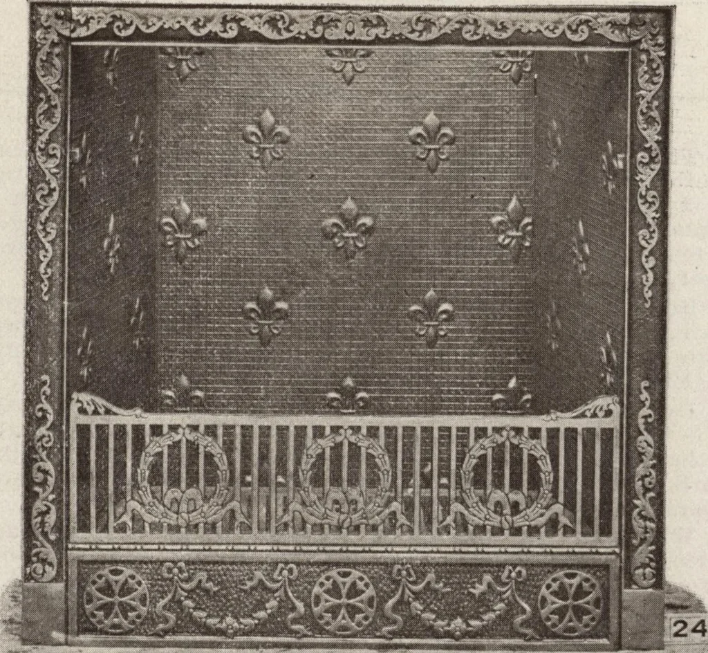 An illustration from Catalogue Aldine Grate & Mantel Company, 1906, leaf 7