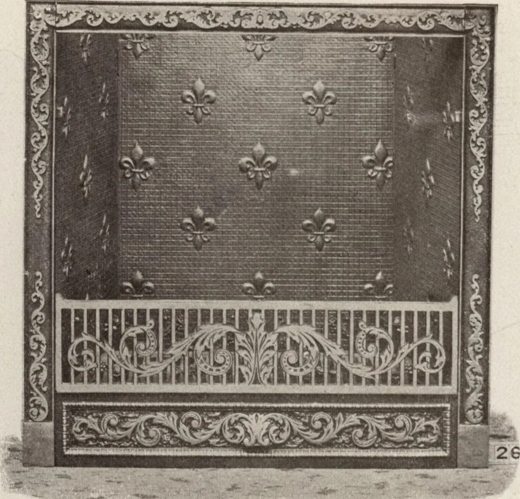 An illustration from Catalogue Aldine Grate & Mantel Company, 1906, leaf 7