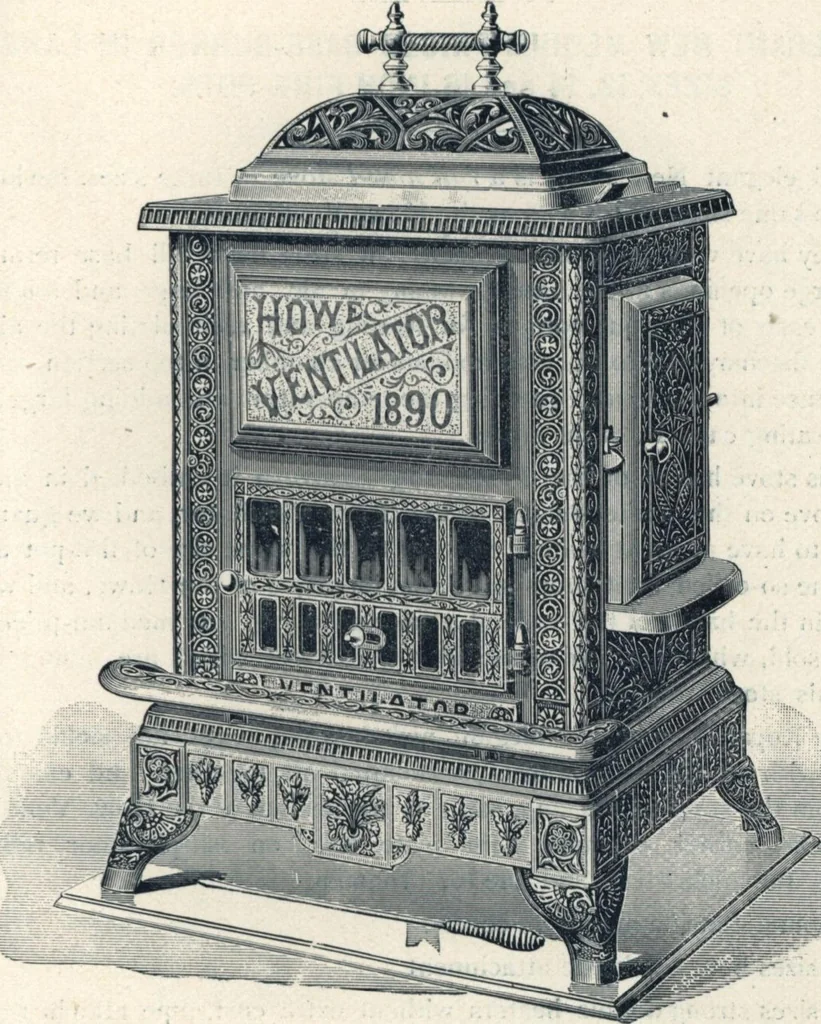 An illustration from Catalogue and price list of the improved Howe ventilating stoves, 1893, leaf 20