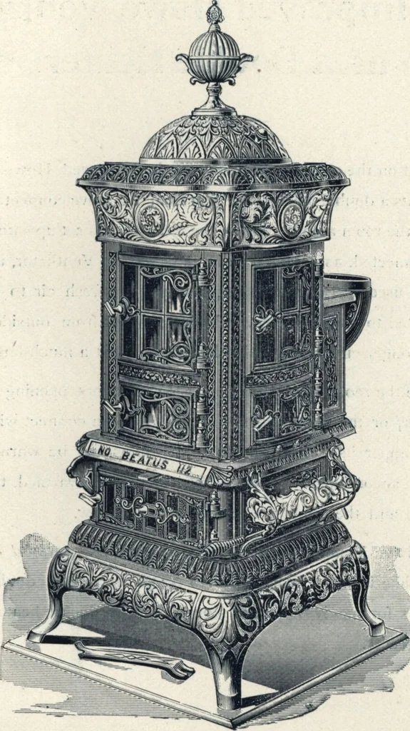 An illustration from Catalogue and price list of the improved Howe ventilating stoves, 1893, leaf 24