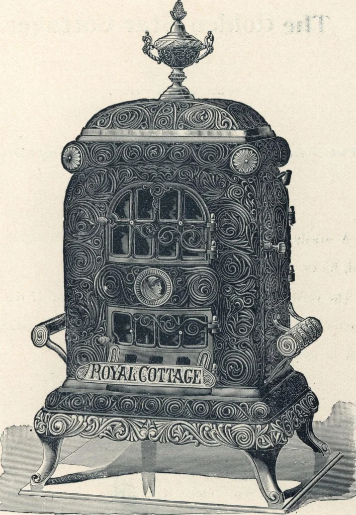 An illustration from Catalogue and price list of the improved Howe ventilating stoves, 1893, leaf 32