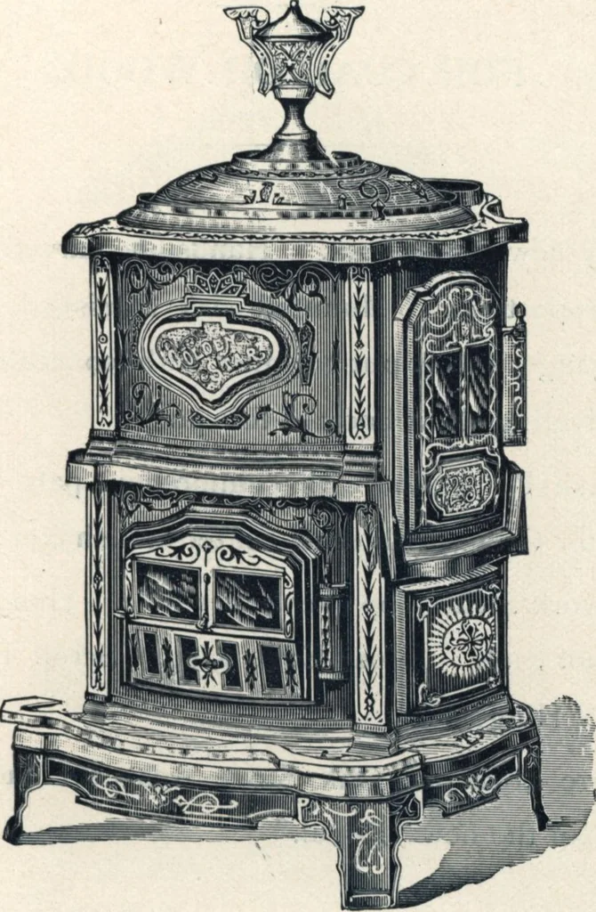 An illustration from Catalogue and price list of the improved Howe ventilating stoves, 1893, leaf 34