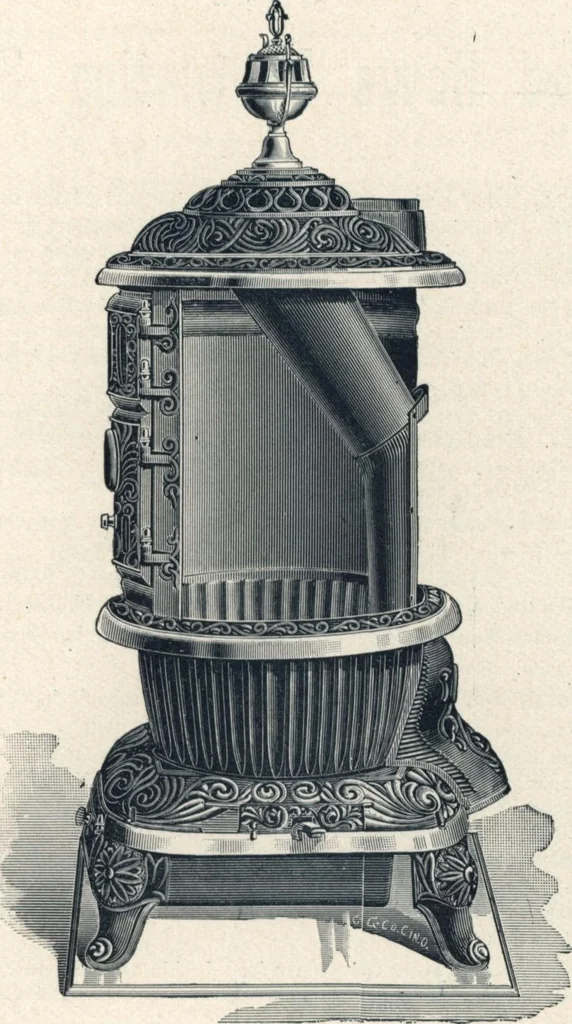 An illustration from Catalogue and price list of the improved Howe ventilating stoves, 1893, leaf 42
