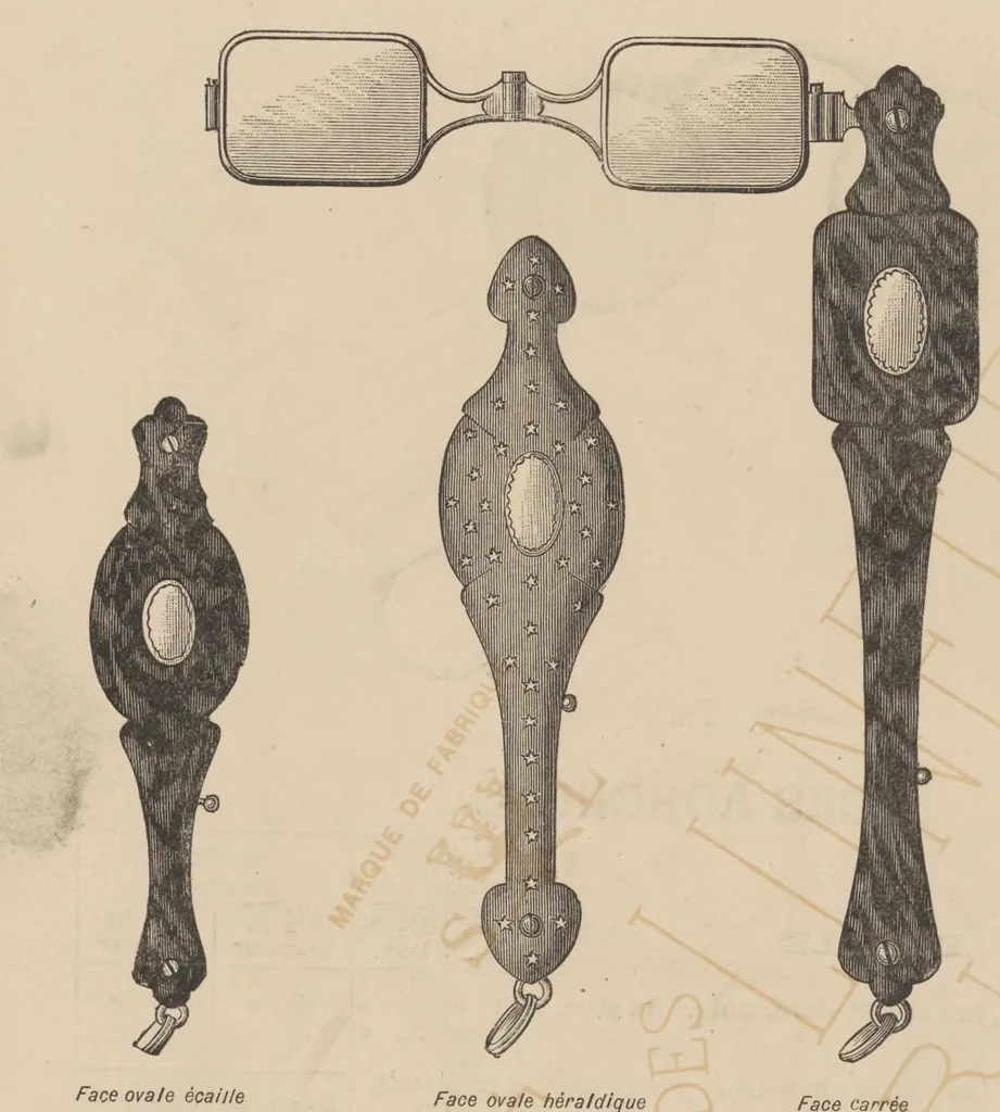 An illustration from Catalogue Lunetterie Optique, 1901, leaf 74