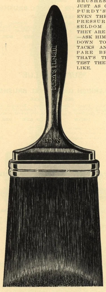 An illustration from Catalogue no.4: Purdy's "good" brushes., 1920, leaf 22