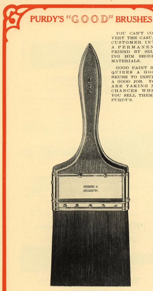 An illustration from Catalogue no.4: Purdy's "good" brushes., 1920, leaf 42