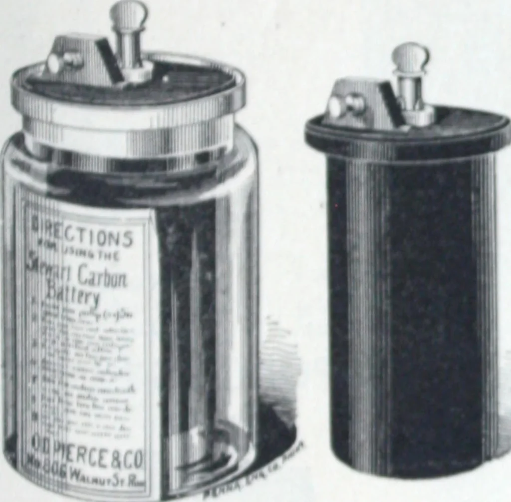 An illustration from Catalogue of O.D. Pierce & Co. manufacturers of and dealers in electrical supplies ..., 1893, leaf 18