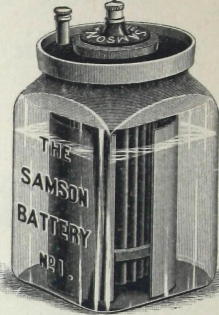 An illustration from Catalogue of O.D. Pierce & Co. manufacturers of and dealers in electrical supplies ..., 1893, leaf 19