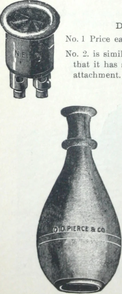 An illustration from Catalogue of O.D. Pierce & Co. manufacturers of and dealers in electrical supplies ..., 1893, leaf 33