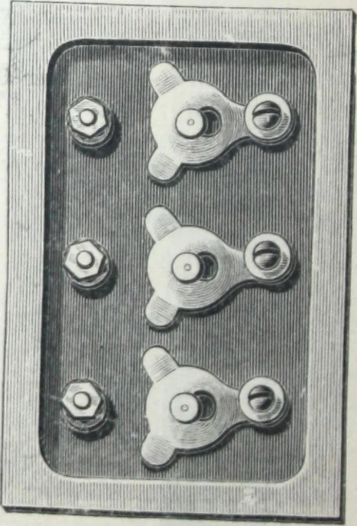 An illustration from Catalogue of O.D. Pierce & Co. manufacturers of and dealers in electrical supplies ..., 1893, leaf 35