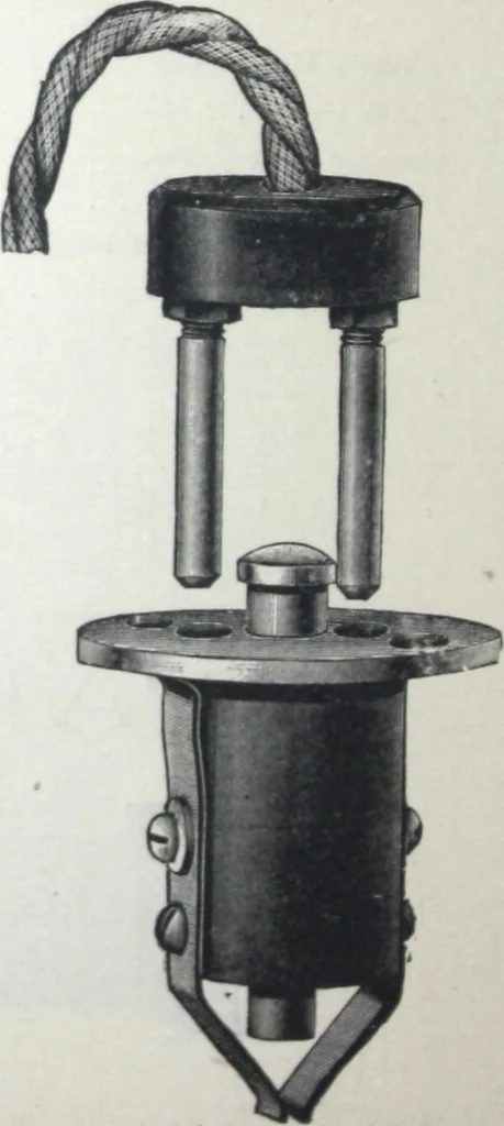 An illustration from Catalogue of O.D. Pierce & Co. manufacturers of and dealers in electrical supplies ..., 1893, leaf 37