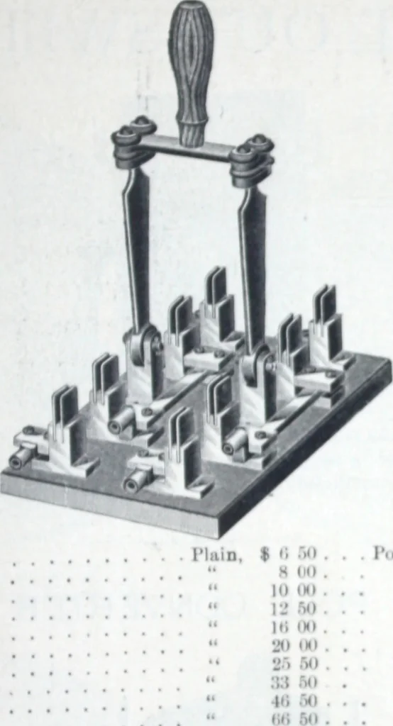 An illustration from Catalogue of O.D. Pierce & Co. manufacturers of and dealers in electrical supplies ..., 1893, leaf 60