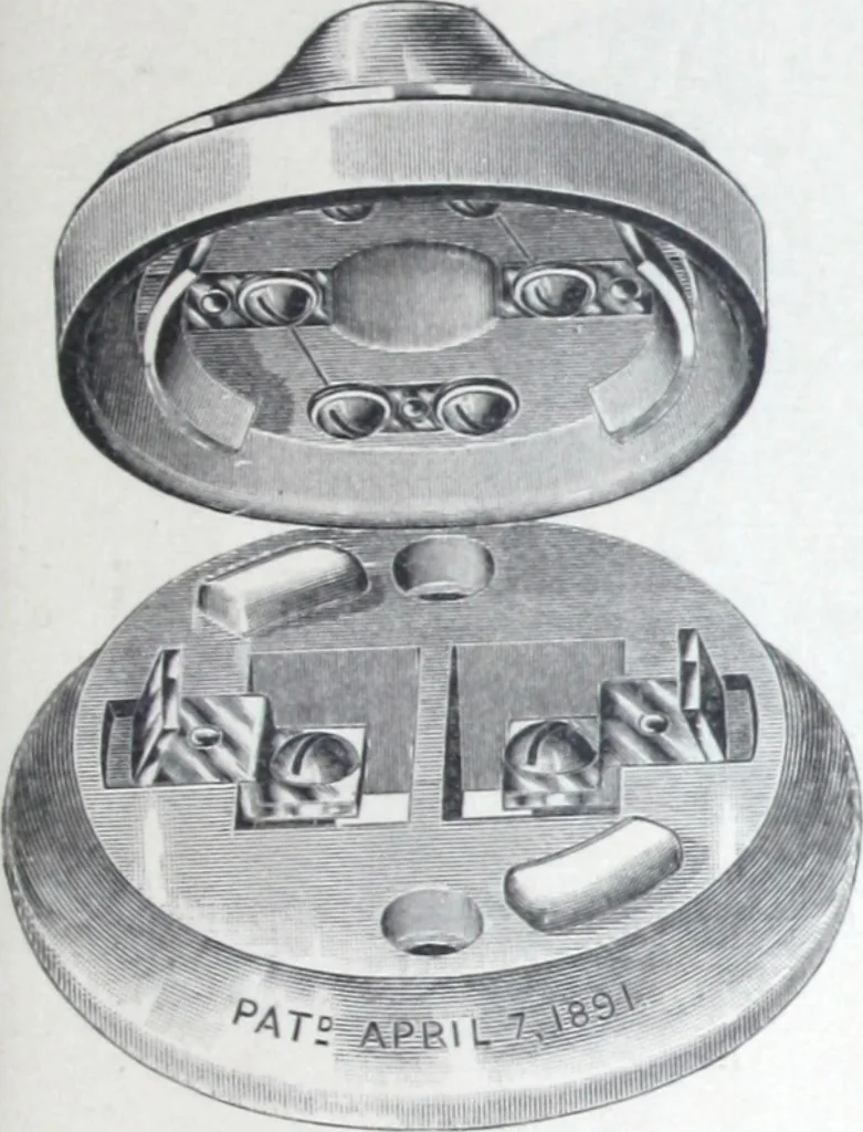An illustration from Catalogue of O.D. Pierce & Co. manufacturers of and dealers in electrical supplies ..., 1893, leaf 62