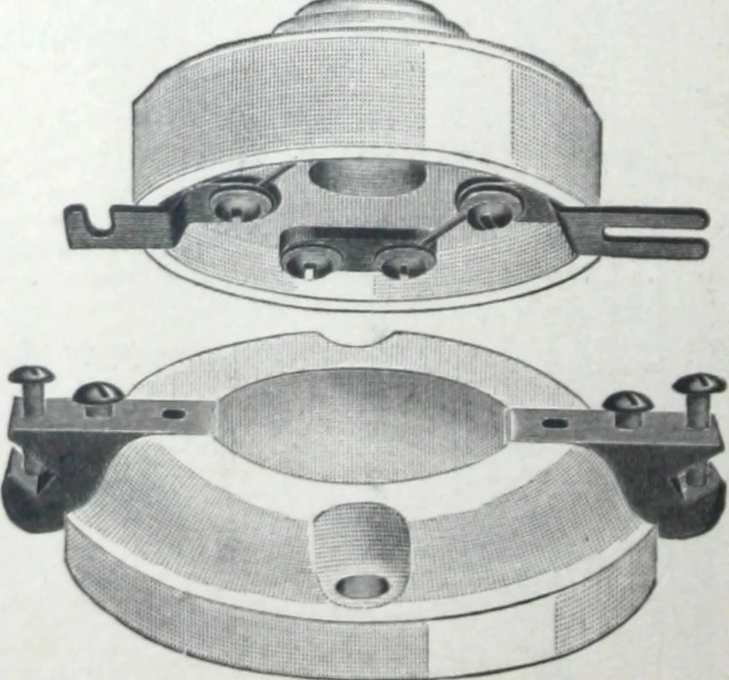 An illustration from Catalogue of O.D. Pierce & Co. manufacturers of and dealers in electrical supplies ..., 1893, leaf 63
