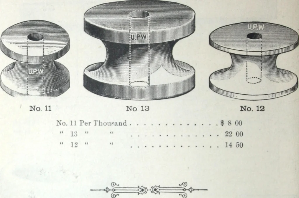 An illustration from Catalogue of O.D. Pierce & Co. manufacturers of and dealers in electrical supplies ..., 1893, leaf 69