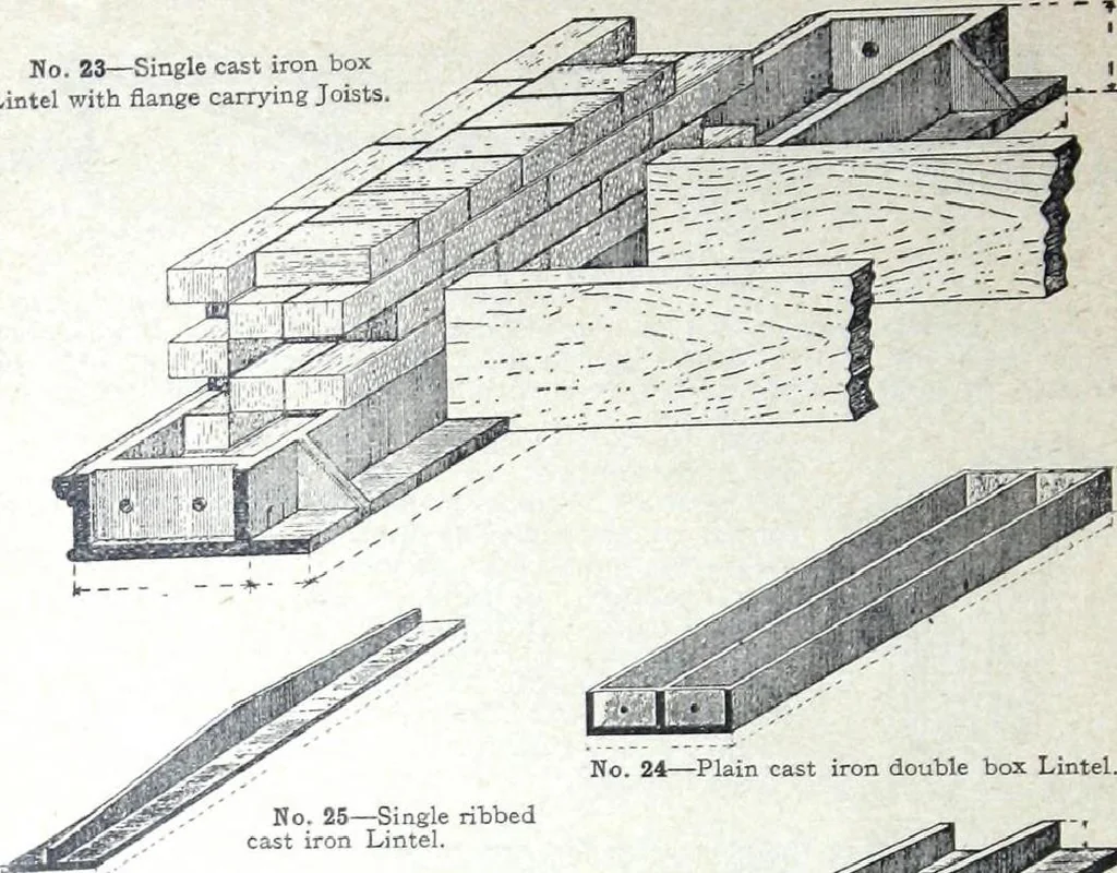 An illustration from Catalogue of Structural Steel & Iron for Architects, Engineers & Contractors, 1910, leaf 14