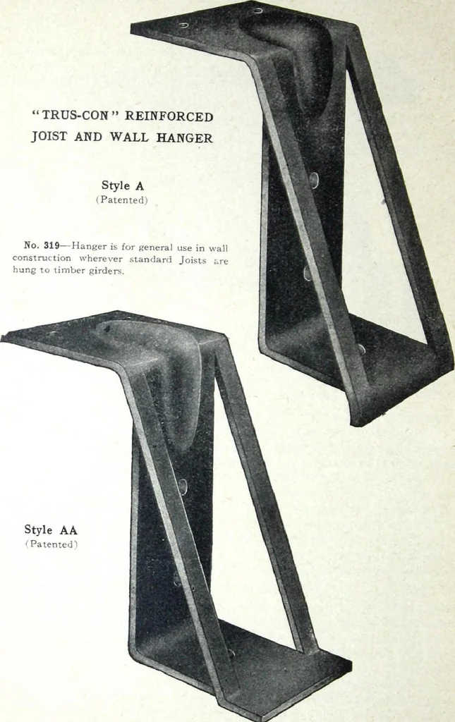 An illustration from Catalogue of Structural Steel & Iron for Architects, Engineers & Contractors, 1910, leaf 174