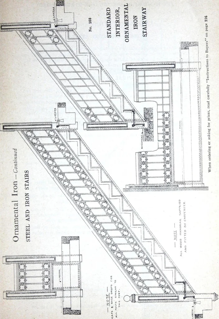 An illustration from Catalogue of Structural Steel & Iron for Architects, Engineers & Contractors, 1910, leaf 75