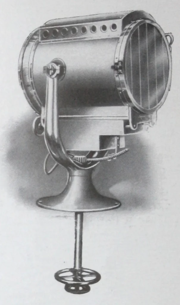 An illustration from Search Light Projectors, 1914, leaf 13