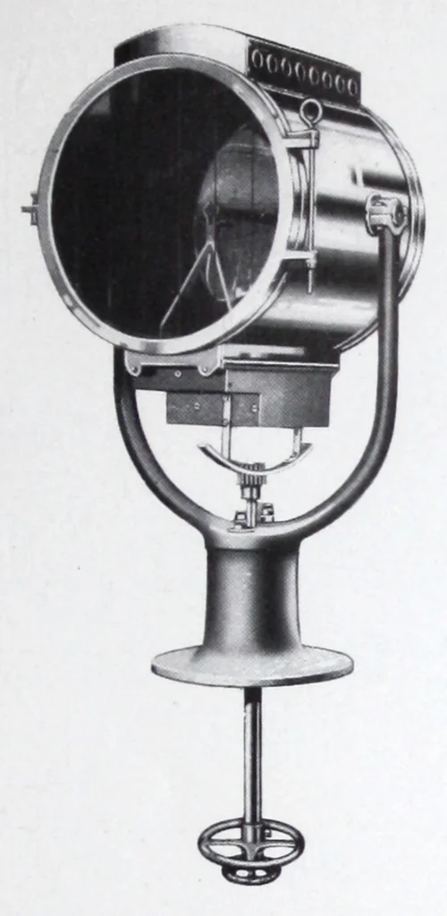 An illustration from Search Light Projectors, 1914, leaf 16