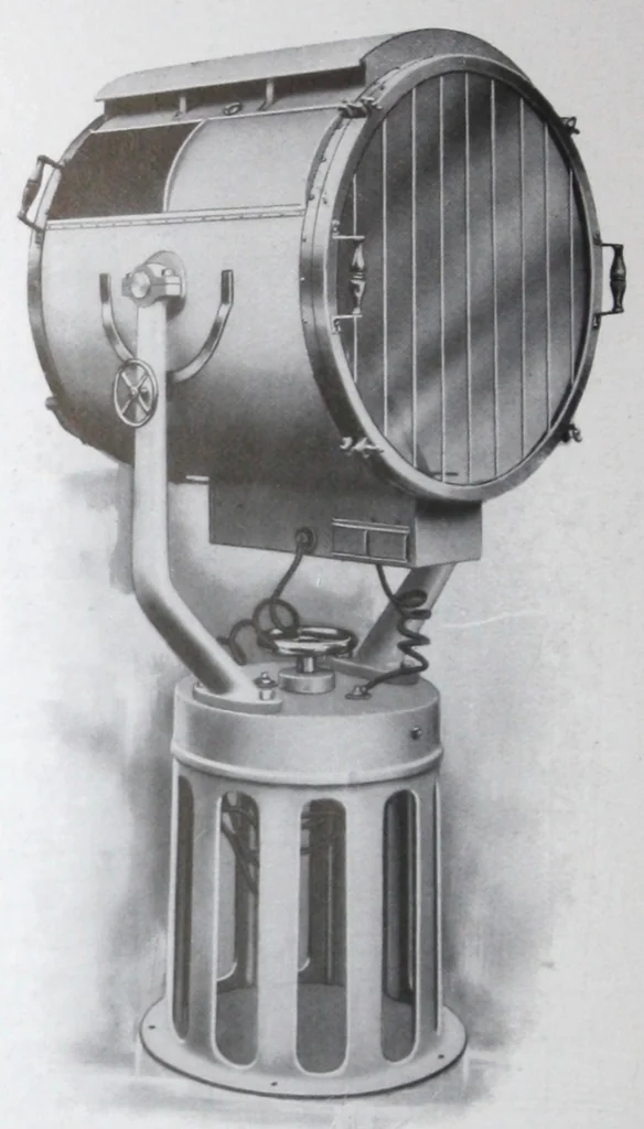 An illustration from Search Light Projectors, 1914, leaf 23