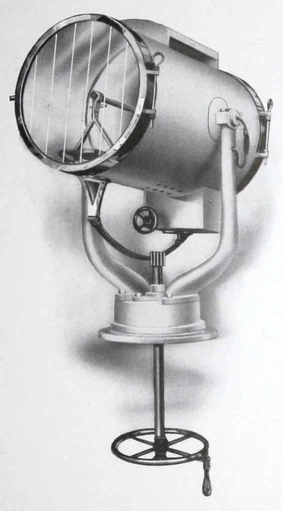An illustration from Search Light Projectors, 1914, leaf 36