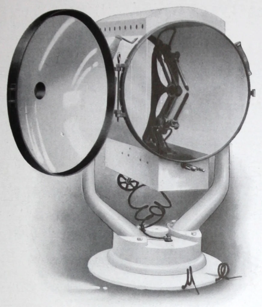 An illustration from Search Light Projectors, 1914, leaf 44