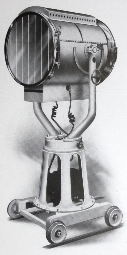 An illustration from Search Light Projectors, 1914, leaf 48