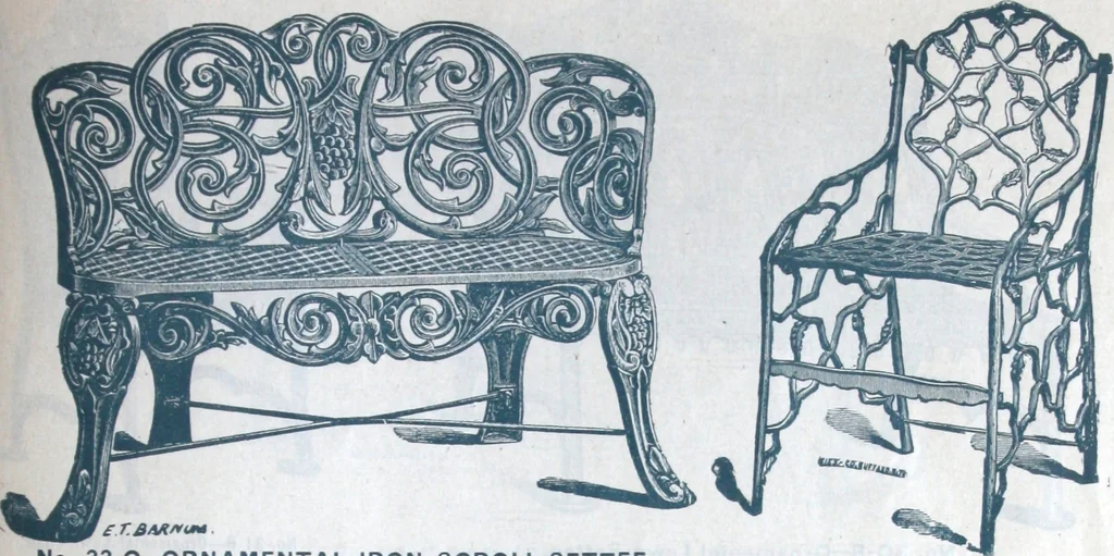An illustration from Catalogue of vases, settees, fountains and other lawn furniture, 1904, leaf 20