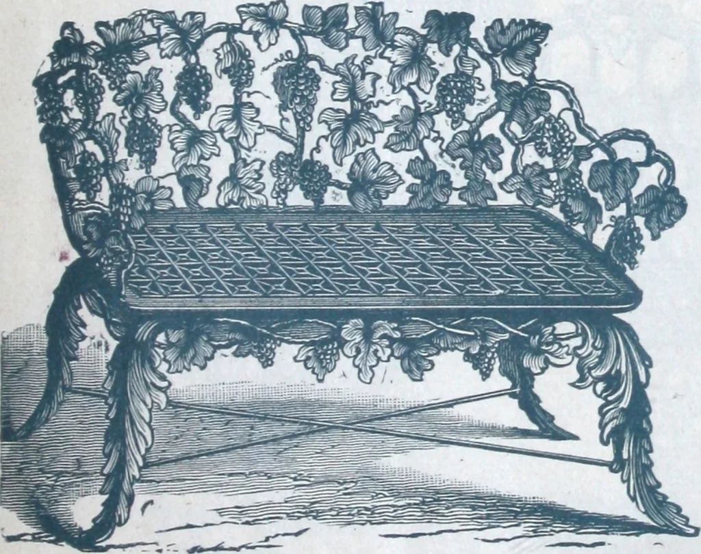 An illustration from Catalogue of vases, settees, fountains and other lawn furniture, 1904, leaf 20