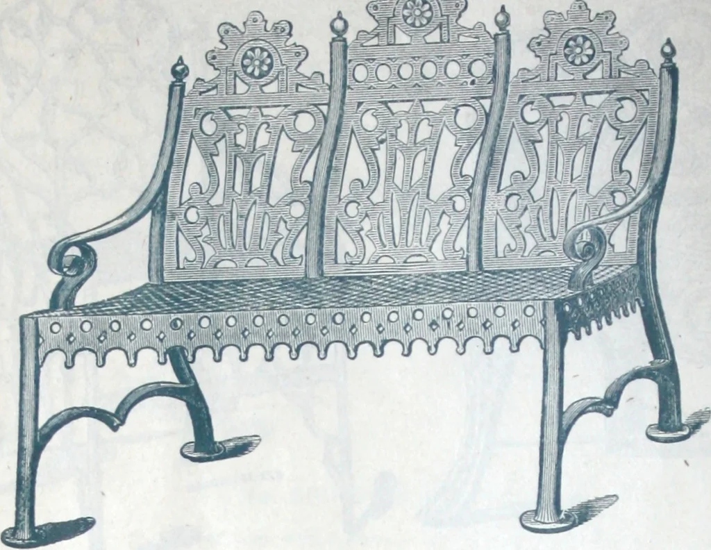 An illustration from Catalogue of vases, settees, fountains and other lawn furniture, 1904, leaf 21