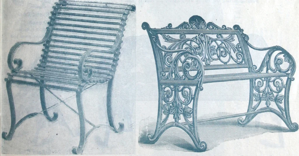 An illustration from Catalogue of vases, settees, fountains and other lawn furniture, 1904, leaf 22