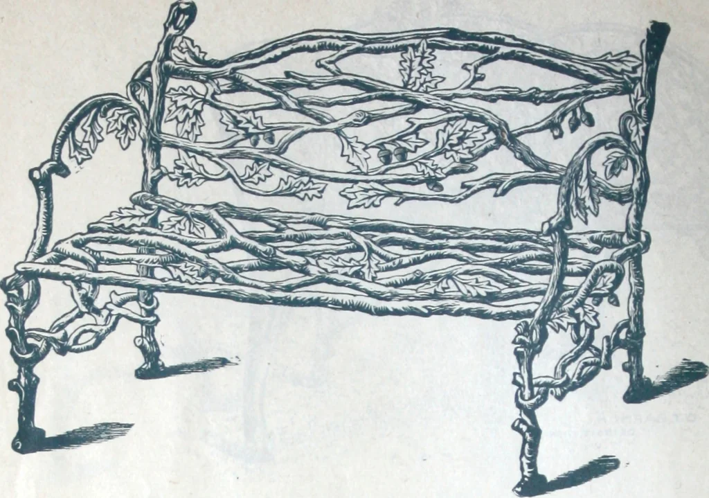 An illustration from Catalogue of vases, settees, fountains and other lawn furniture, 1904, leaf 23