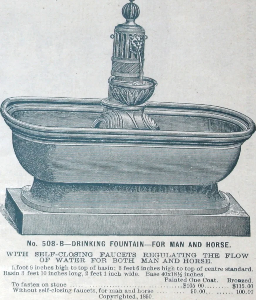 An illustration from Catalogue of vases, settees, fountains and other lawn furniture, 1904, leaf 30