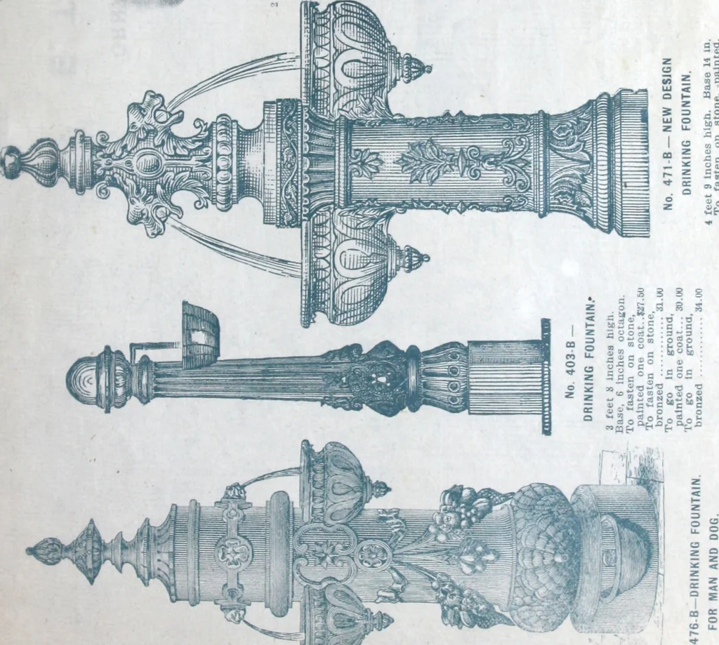 An illustration from Catalogue of vases, settees, fountains and other lawn furniture, 1904, leaf 30
