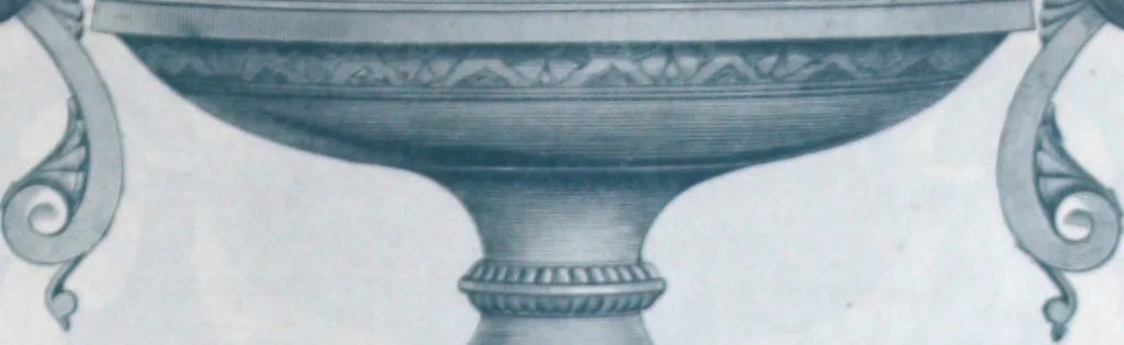 An illustration from Catalogue of vases, settees, fountains and other lawn furniture, 1904, leaf 6